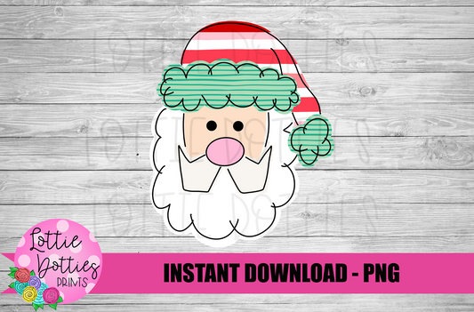 Santa Png - Santa Sublimation - Christmas Sublimation- Digital Download