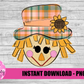 Scarecrow PNG - Fall Sublimation - Digital Download