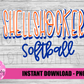 Shell Shockers Softball  PNG - Softball Sublimation - Digital Download