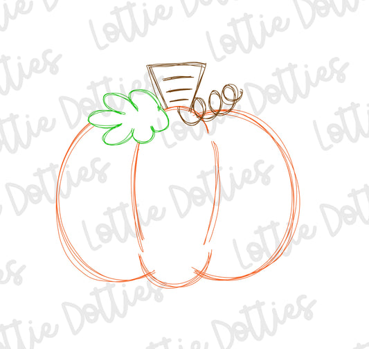 Sketch Pumpkin Png - Fall Vibes - Fall Sublimation Design - Digital Download