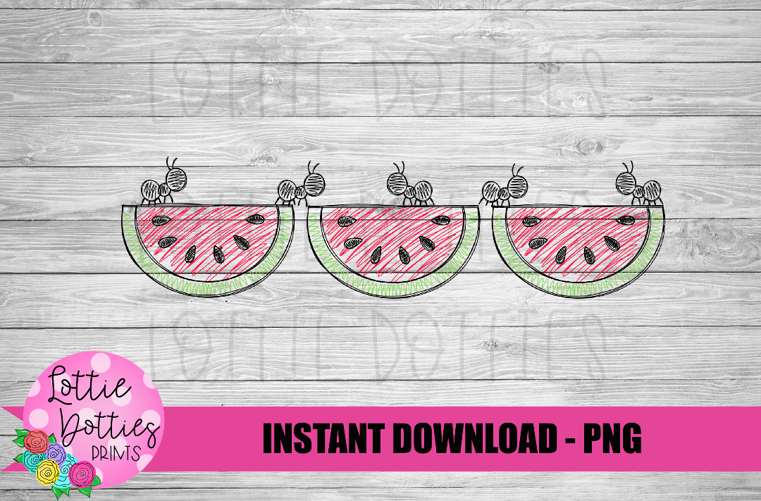 Sketch Watermelon  PNG - Watermelon Sublimation