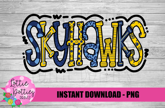 Skyhawks PNG - Skyhawks Sublimation - Digitial Download