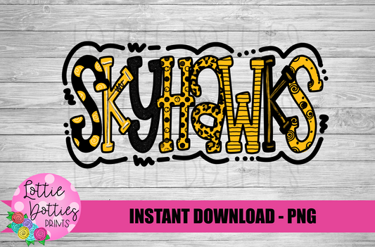 Skyhawks PNG - Skyhawks Sublimation - Digitial Download