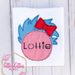 Read Across America Thing Circle Applique Design - Machine Embroidery - Instant Download