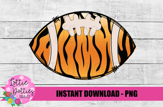 Tiger football Png - Football Sublimation Design- Digital Download