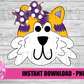 Tiger Png - Purple and Gold Bow  - Football Sublimation Design