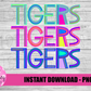 Tigers PNG - Tigers sublimation design - Digital Download