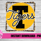T - Tigers PNG - Tigers sublimation design - Digital Download