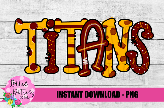 Titans  PNG - Titans - Sublimation design - Digital Download