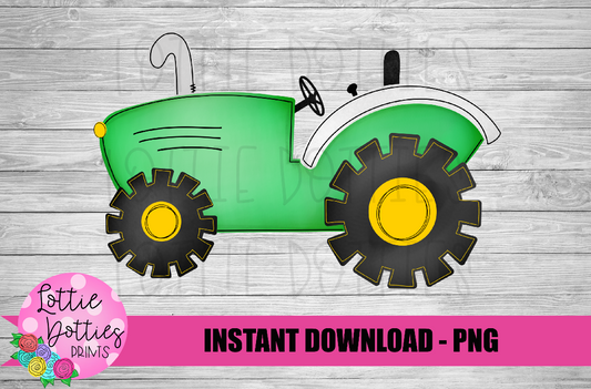 Tractor Png - Boys Sublimation Design - Digital Download