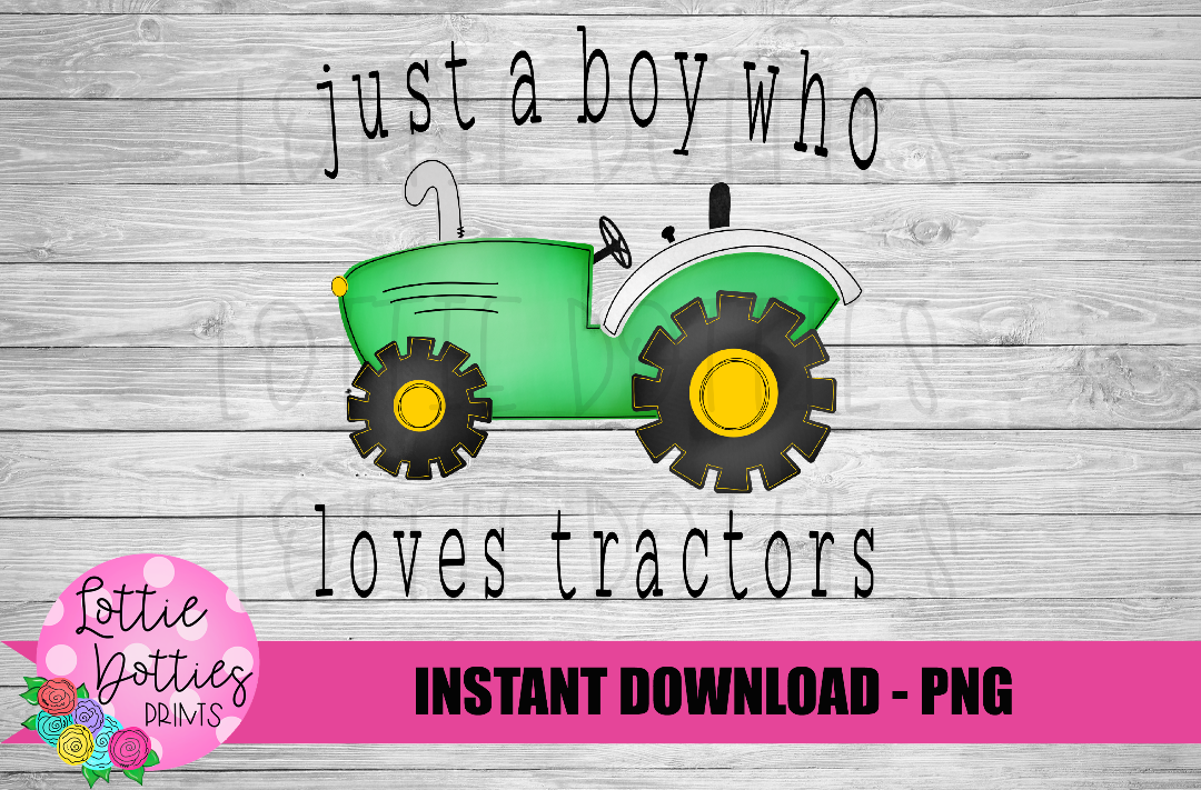 Tractor Png - Boys Sublimation Design - Digital Download