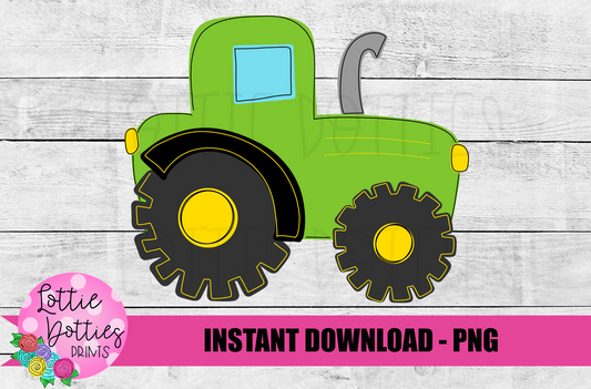 Tractor Png - Boys Sublimation Design - Digital Download