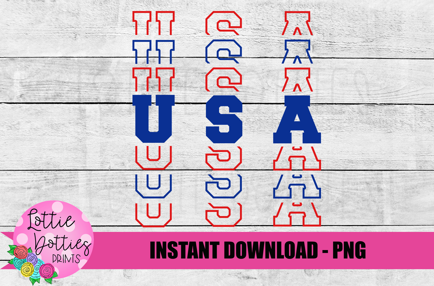 USA Png - Patriotic Sublimation Designs - Digital Download