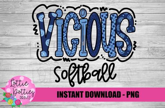Vicious Softball Custom Design