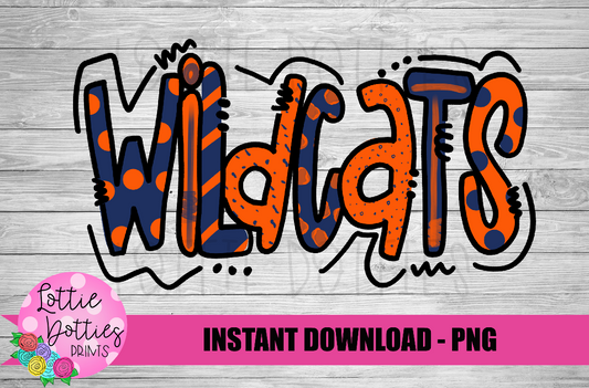 Wildcats  PNG - Wildcats -  sublimation design - Digital Download