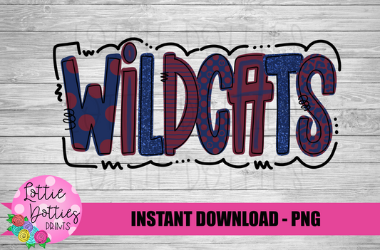 Wildcats  PNG - Wildcats -  sublimation design - Digital Download