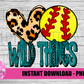 Wild Things Softball PNG
