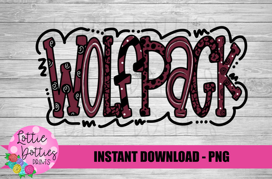 Wolfpack PNG - Wolfpack Sublimation - Digital Download