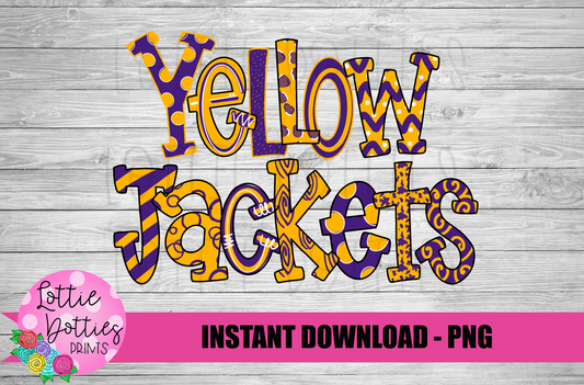 Yellow Jackets PNG - Yellowjackets PNG - Instant Download - Digital Download